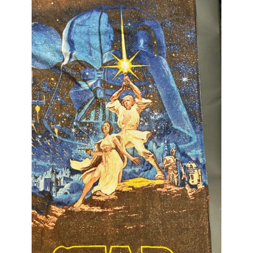 Star Wars Beach Towel A New Hope Poster Art Darth Vader Luke Leia 27x50 Cotton